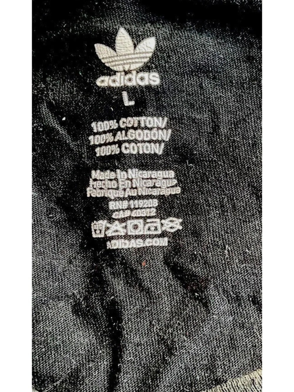 Adidas Originals T-shirt Mens Size Large True to the Game Logo